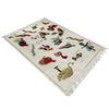 Pakistani Embroidery Kilim 4' 0" x 6' 4" ft / 122 x 192 cm - No. P36867