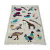 Hand Knotted Embroidery Kelim 3' 1" x 5' 4" ft / 95 x 162 cm - No. P36869
