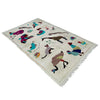 Hand Knotted Embroidery Kelim 3' 1" x 5' 4" ft / 95 x 162 cm - No. P36869