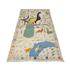 Hand Made Embroidery Kilim 3' 4" x 6' 7" ft / 102 x 200 cm - No. P36870
