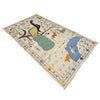 Hand Made Embroidery Kilim 3' 4" x 6' 7" ft / 102 x 200 cm - No. P36870