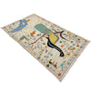 Hand Made Embroidery Kilim 3' 4" x 6' 7" ft / 102 x 200 cm - No. P36870