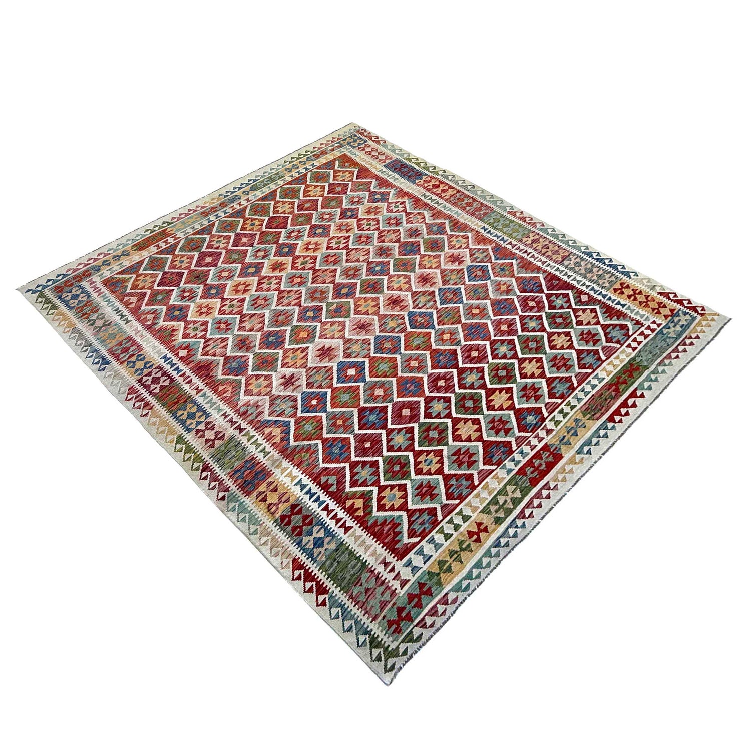 Handmade Vegetable Kilim 9' 7" x 12' 11" ft / 292 x 393 cm - No. P36875
