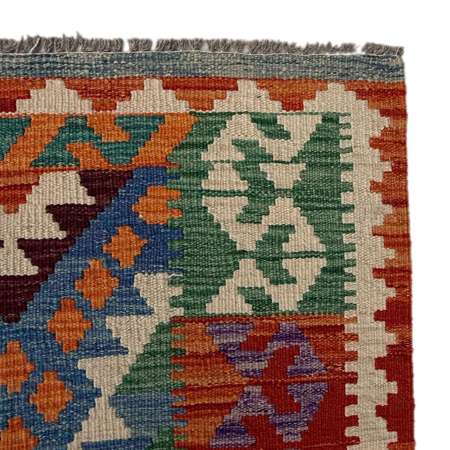 Hand Knotted Afghan Style Kilim 8' 5" x 10' 1" ft / 256 x 308 cm - No. P36881