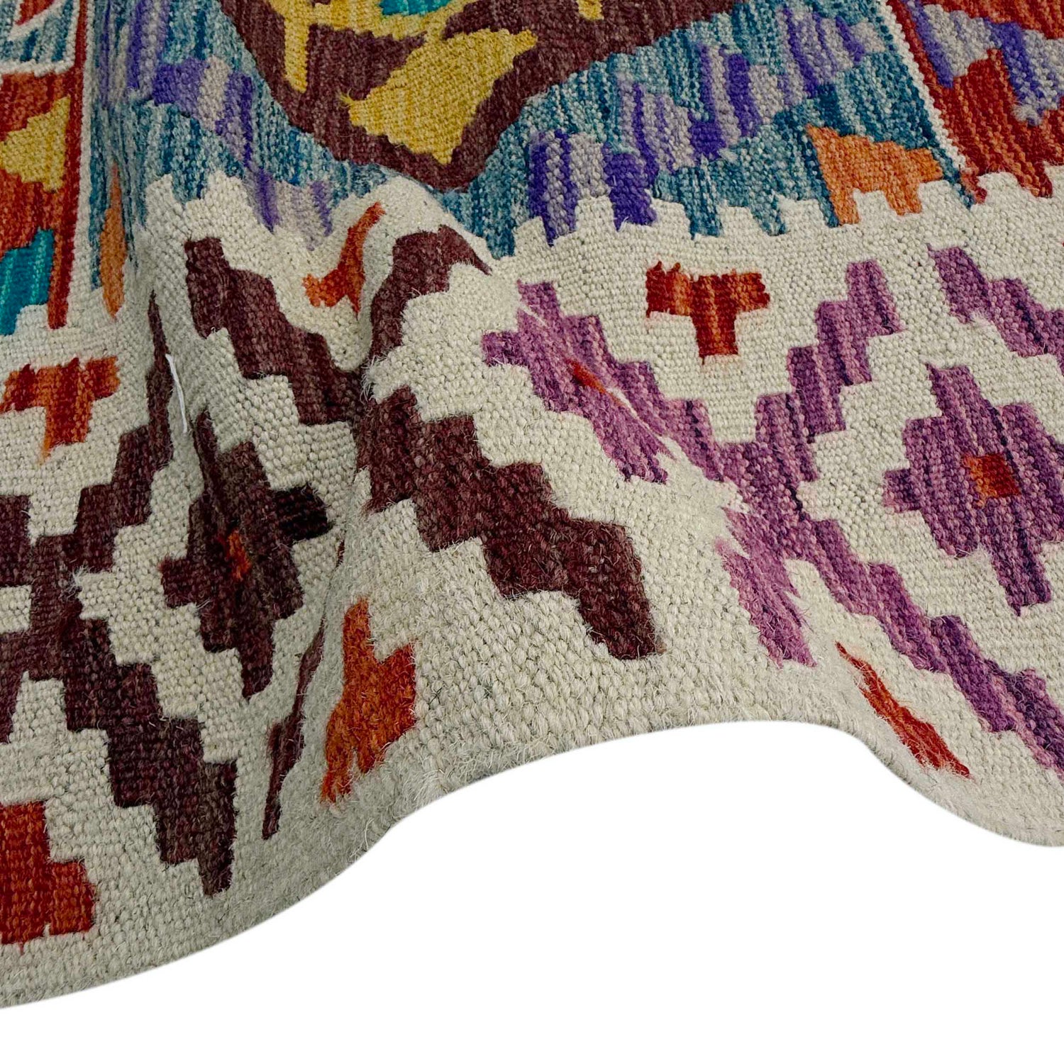 Handmade Afghan Vegetable Kilim 8' 2" x 11' 8" ft / 249 x 355 cm - No. P36889