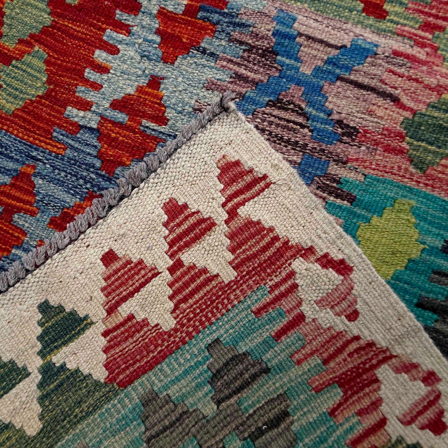 Hand Made Afghan Kilim 8' 10" x 11' 6" ft / 270 x 350 cm - No. P36891