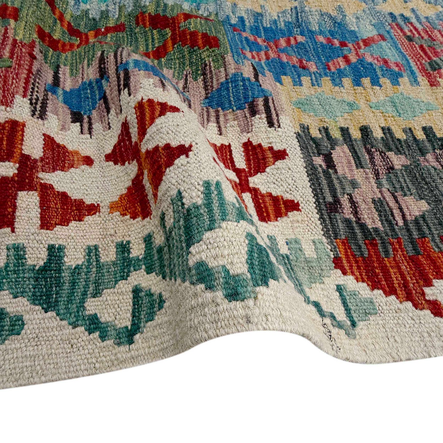 Hand Made Afghan Kilim 8' 10" x 11' 6" ft / 270 x 350 cm - No. P36891