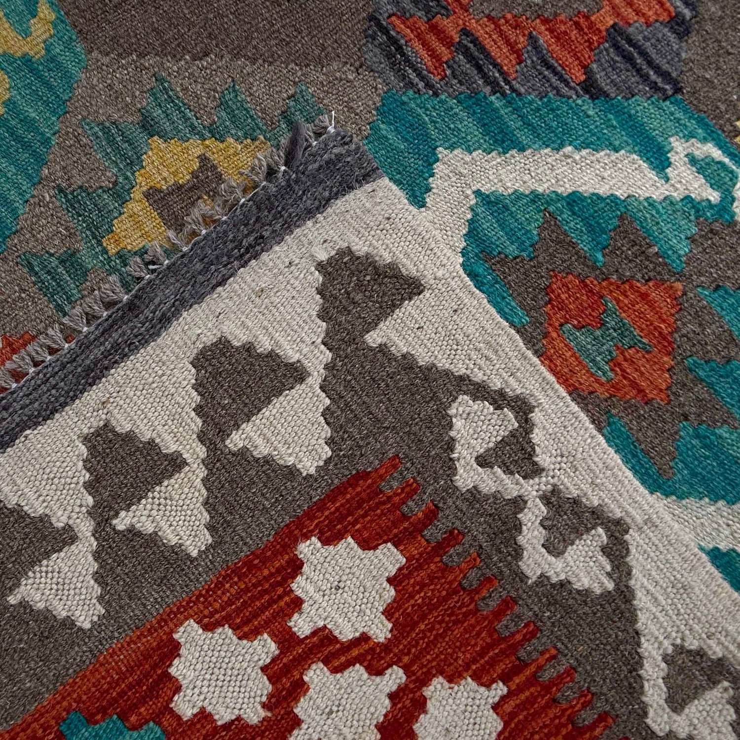 Large Size Chobi Kilim 8' 4" x 9' 9" ft / 255 x 296 cm - No. P36893