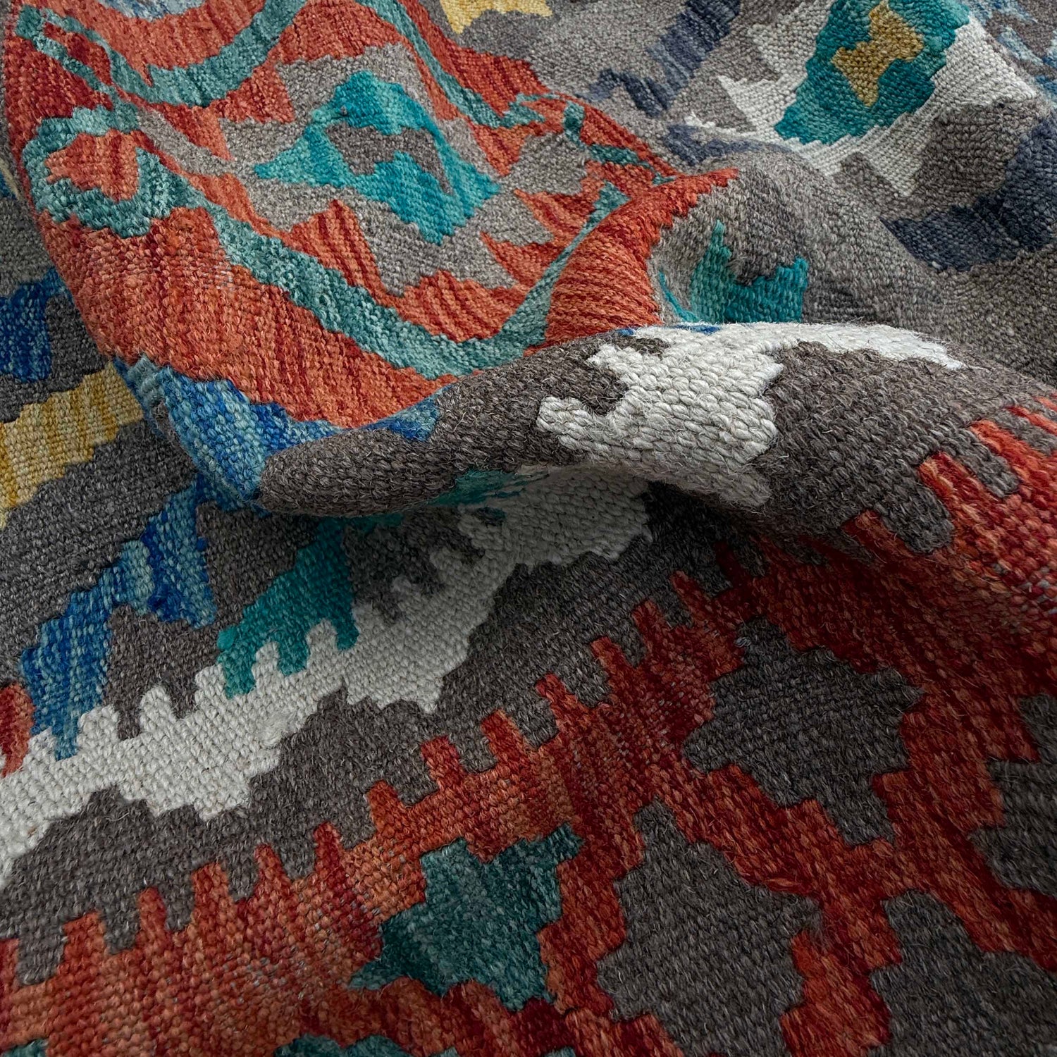 Large Size Chobi Kilim 8' 4" x 9' 9" ft / 255 x 296 cm - No. P36893