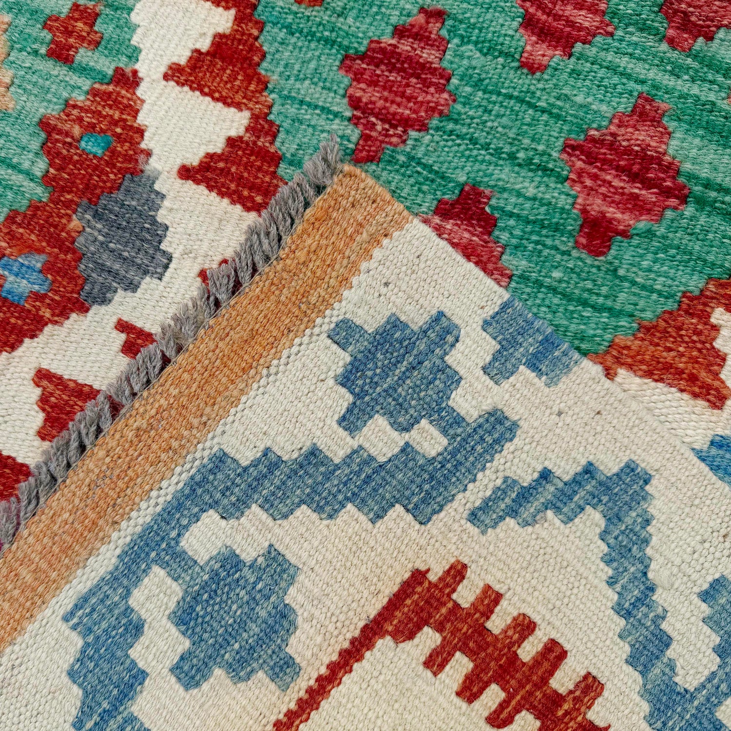 Hand Woven Wool Kelim 8' 2" x 10' 1" ft / 250 x 307 cm - No. P36904