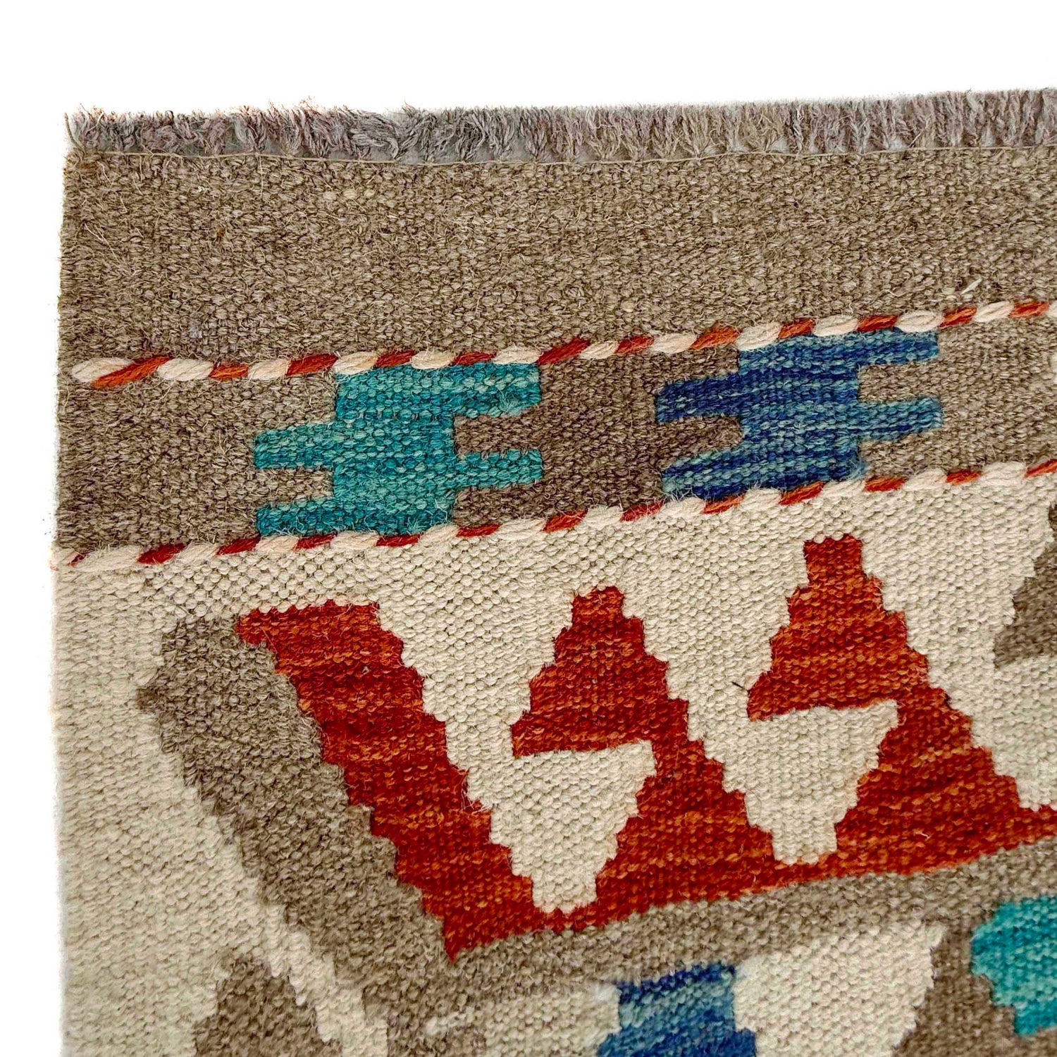 Hand Knotted Flatweave Kilim 8' 2" x 9' 11" ft / 250 x 301 cm - No. P36905