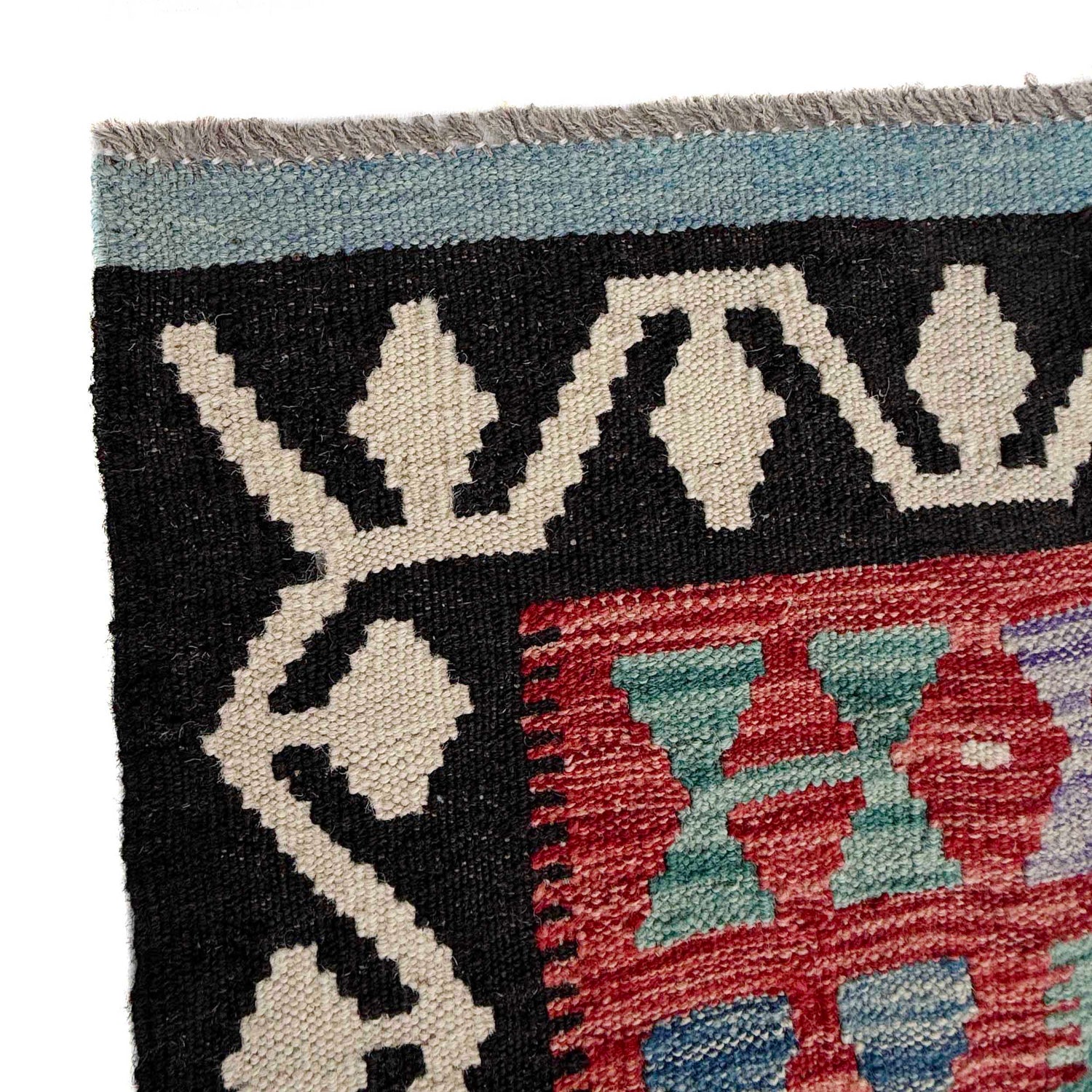 Handmade Afghan Vegetable Kilim 8' 4" x 9' 9" ft / 255 x 298 cm - No. P36906