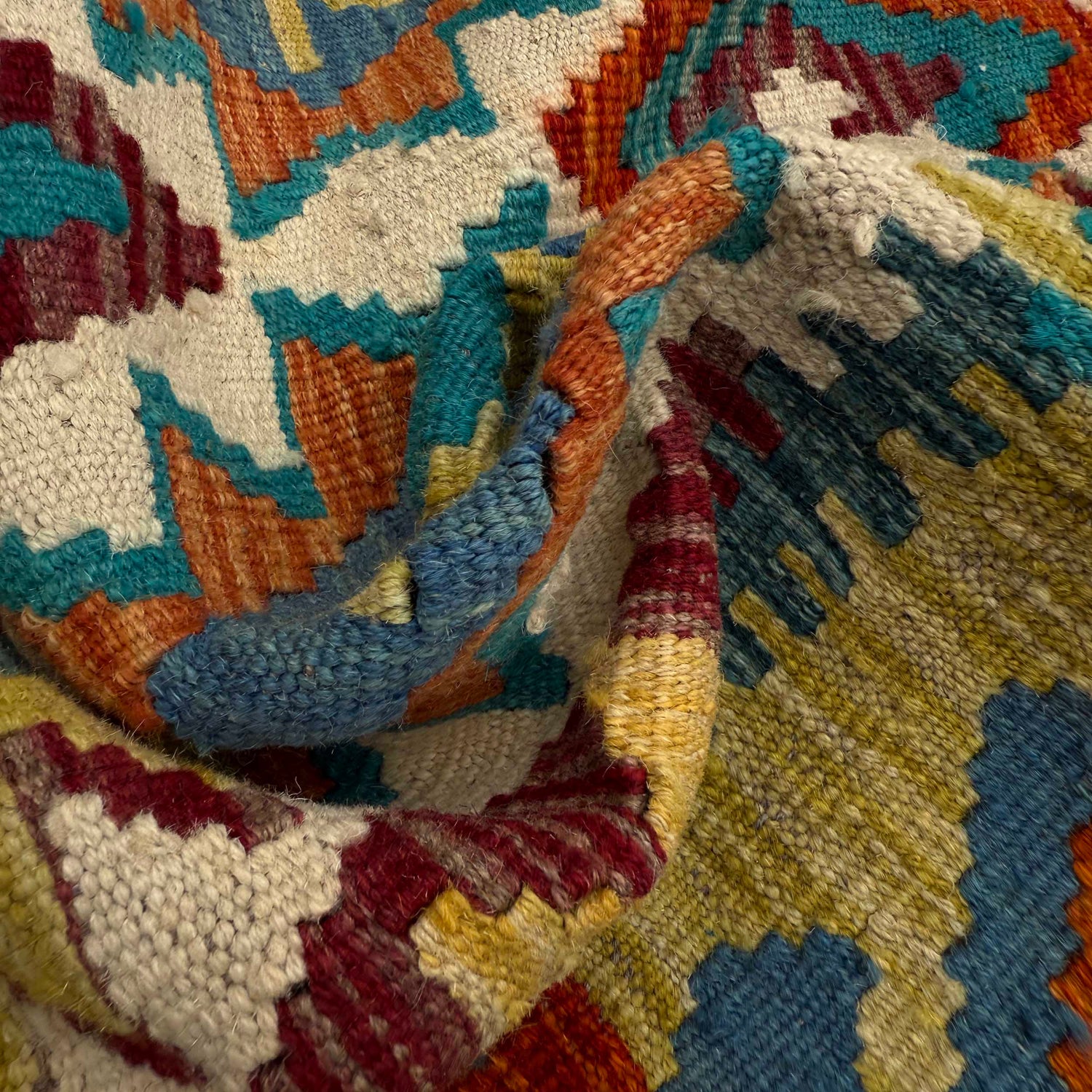 Handmade Vegetable Kilim Runner 2' 8" x 7' 10" ft / 82 x 240 cm - No. P36946