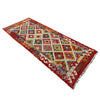 Multi Color ful Flat-Weave Wool Kilim Runner 2' 5" x 6' 3" ft / 74 x 191 cm - No. P36964