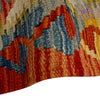 Multi Color ful Flat-Weave Wool Kilim Runner 2' 5" x 6' 3" ft / 74 x 191 cm - No. P36964