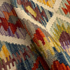 Multi Color ful Flat-Weave Wool Kilim Runner 2' 5" x 6' 3" ft / 74 x 191 cm - No. P36964