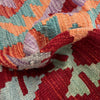 Hand Knotted Afghan Style Kilim Runner 2' 6" x 5' 11" ft / 76 x 180 cm - No. P36970