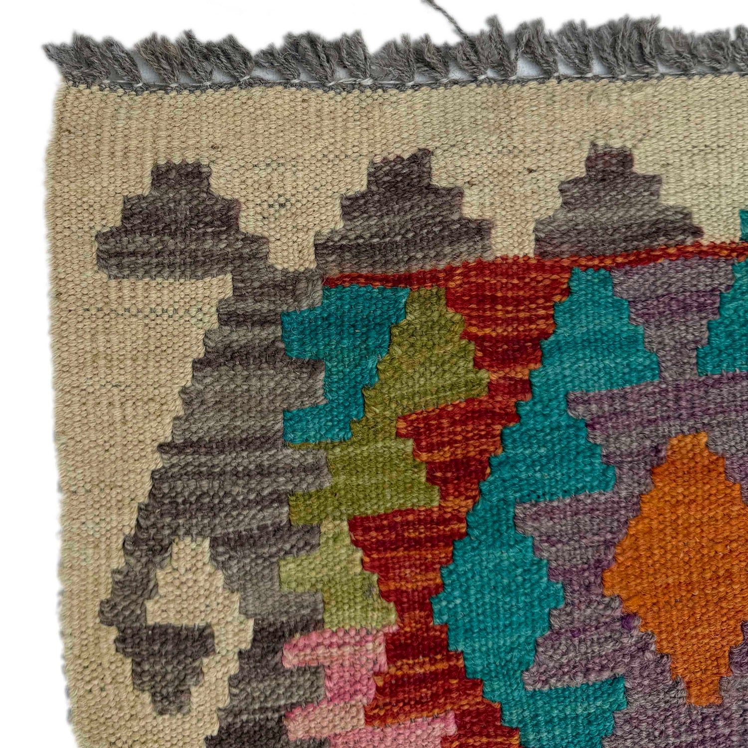 Hand Made Afghan Kilim Runner 2' 9" x 9' 5" ft / 84 x 287 cm - No. P36972