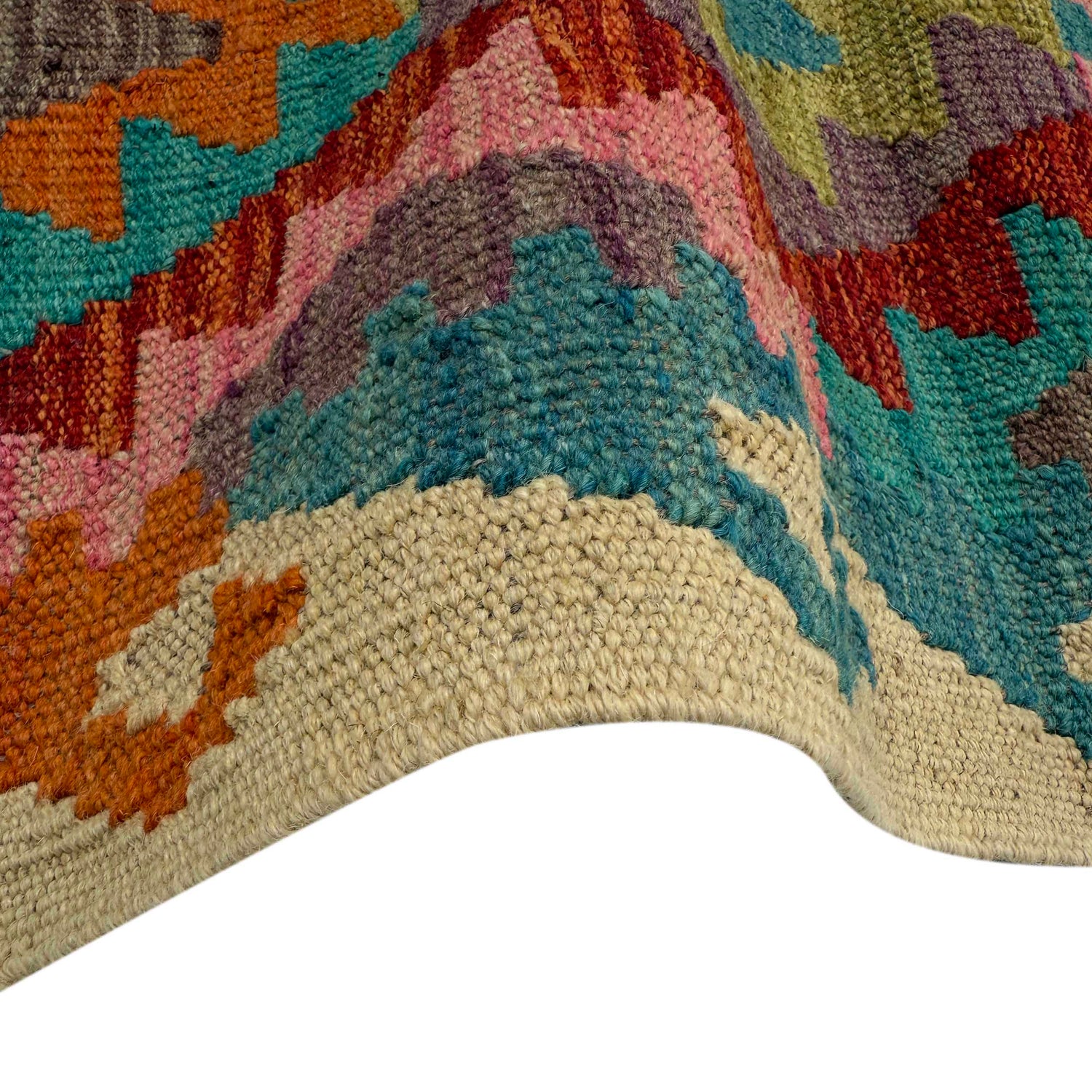 Hand Made Afghan Kilim Runner 2' 9" x 9' 5" ft / 84 x 287 cm - No. P36972