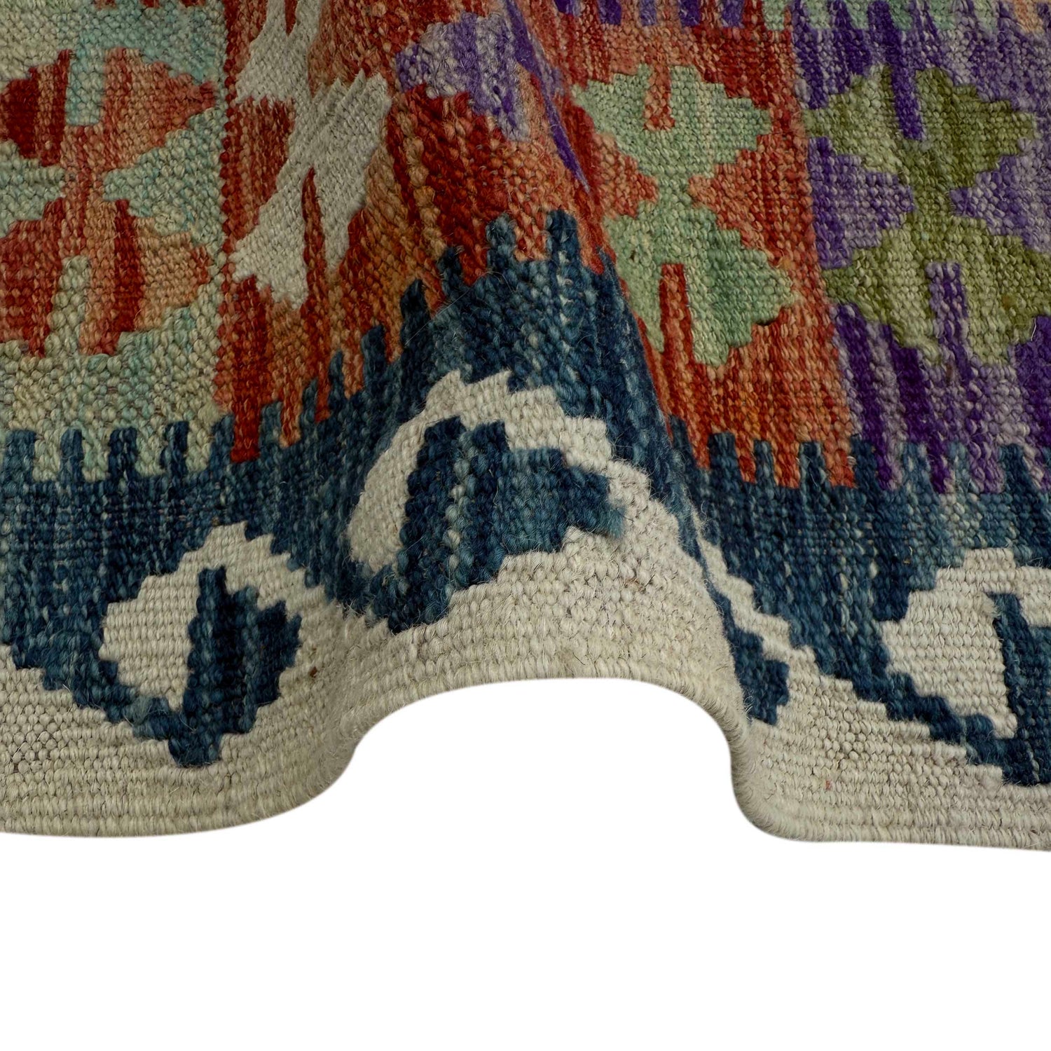 Long Kilim Runner 3' 1" x 10' 0" ft / 95 x 306 cm - No. P36973