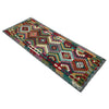 Multi Color ful Flat-Weave Wool Kilim Runner 2' 10" x 9' 10" ft / 87 x 300 cm - No. P36976