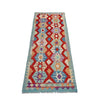 Hand Made Afghan Kilim Runner 2' 11" x 10' 0" ft / 88 x 305 cm - No. P36977