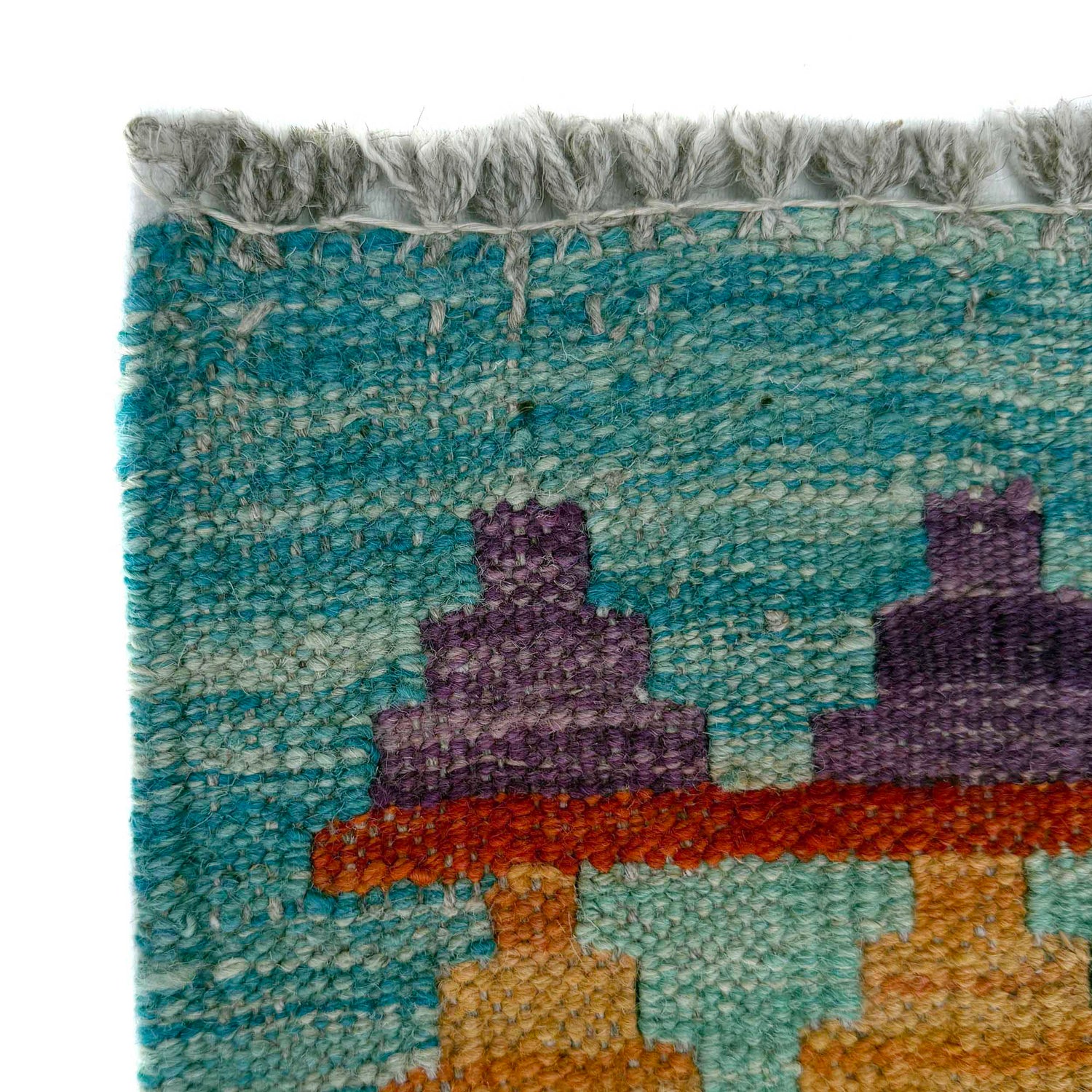 Hand Made Afghan Kilim Runner 2' 11" x 10' 0" ft / 88 x 305 cm - No. P36977