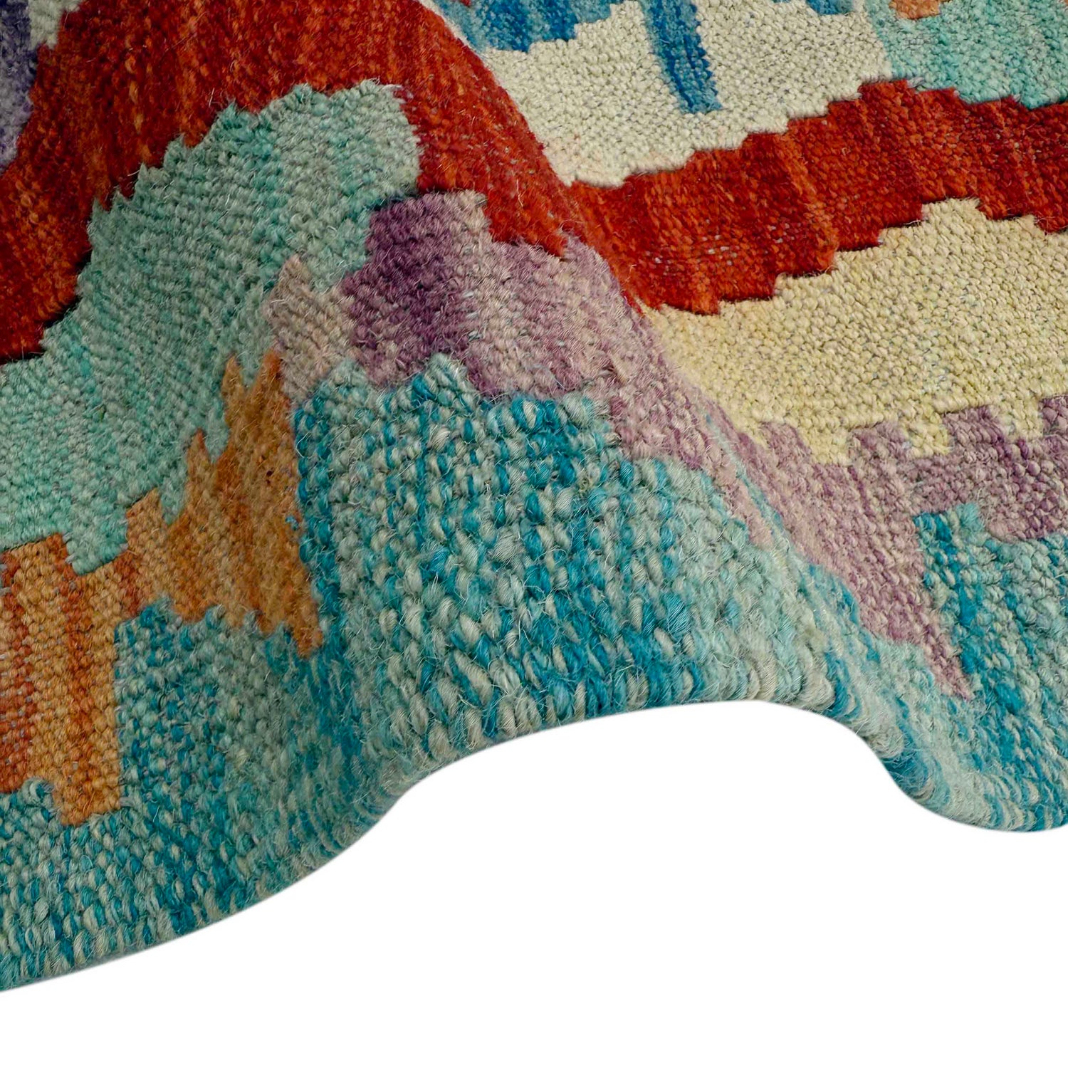 Hand Made Afghan Kilim Runner 2' 11" x 10' 0" ft / 88 x 305 cm - No. P36977