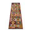 Handmade Vegetable Kilim Runner 2' 5" x 9' 3" ft / 74 x 283 cm - No. P36978