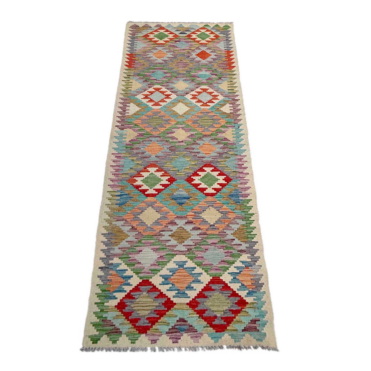 Long Kilim Runner 2' 7" x 9' 8" ft / 80 x 295 cm - No. P36979