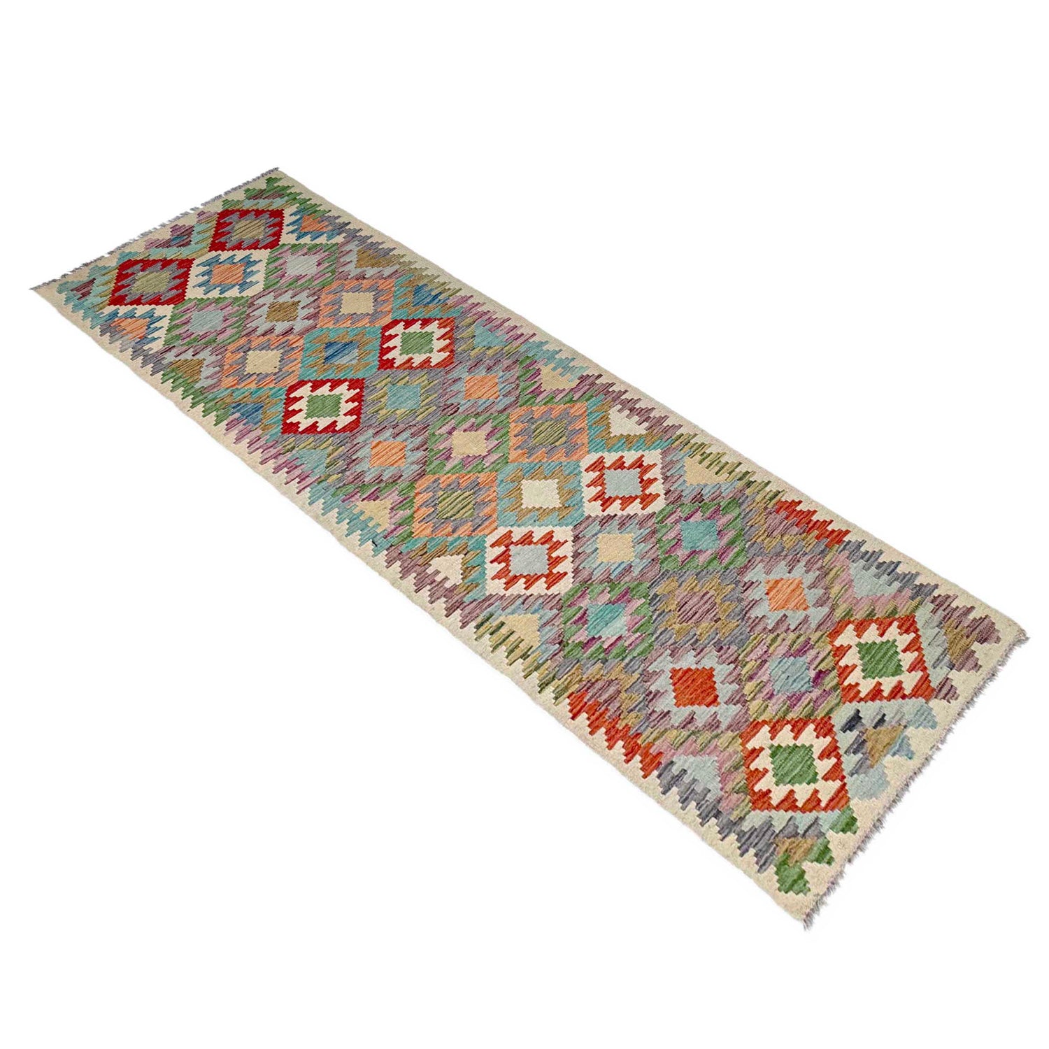 Long Kilim Runner 2' 7" x 9' 8" ft / 80 x 295 cm - No. P36979