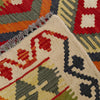 Multi Color ful Flat-Weave Wool Kilim Runner 2' 7" x 9' 6" ft / 80 x 289 cm - No. P36980