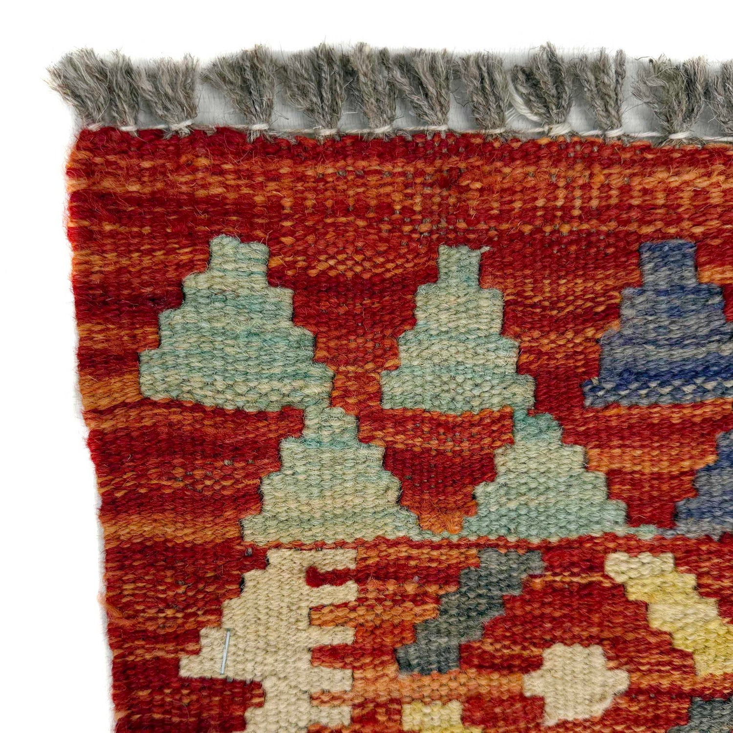 Hand Woven Wool Kelim Runner 2' 5" x 6' 5" ft / 73 x 196 cm - No. P36991