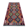 Handmade Turkish Design Wool Kilim Runner 2' 9" x 6' 7" ft / 84 x 200 cm - No. P36993