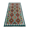 Hand Made Afghan Kilim Runner 2' 7" x 6' 3" ft / 80 x 190 cm - No. P37005