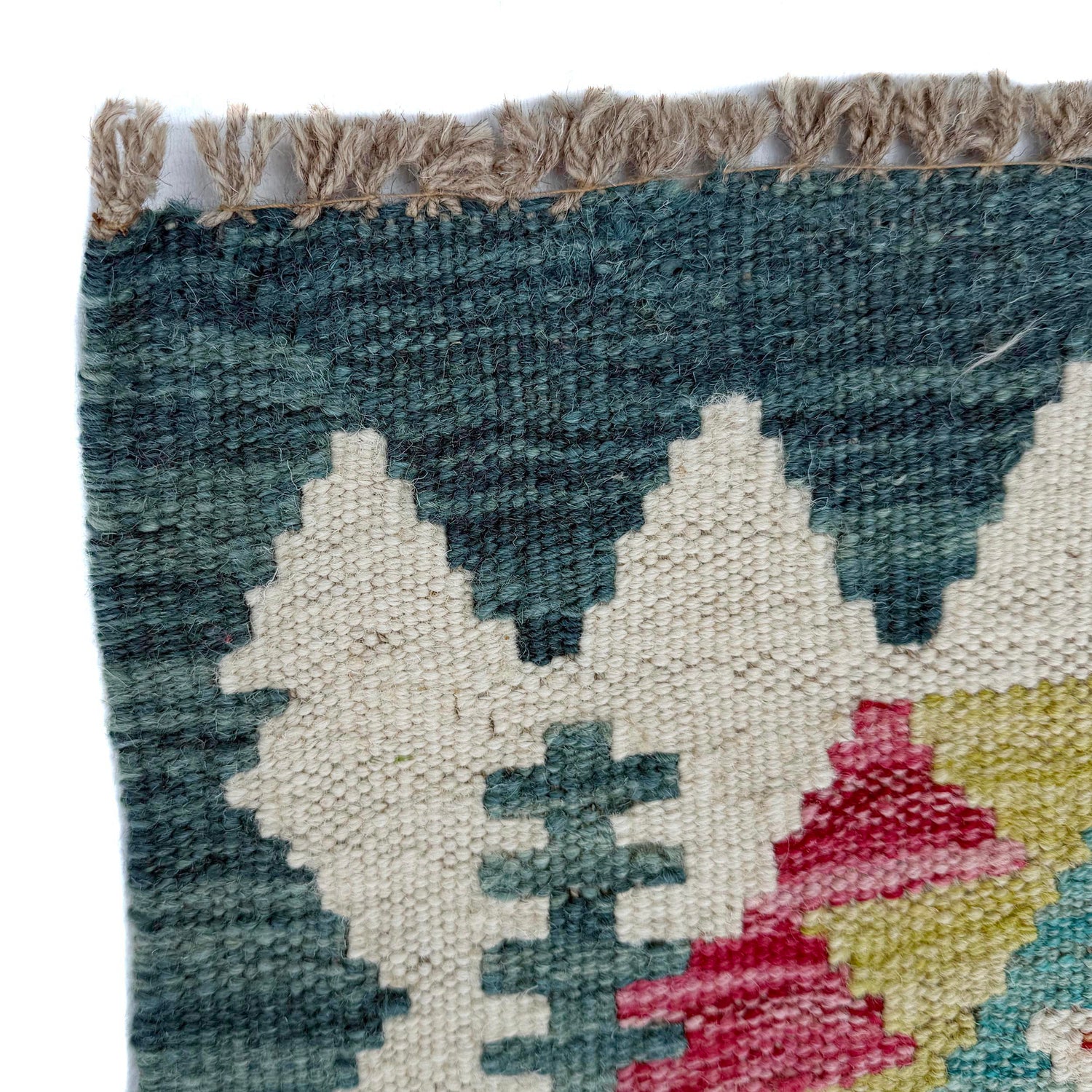 Hand Made Afghan Kilim Runner 2' 7" x 6' 3" ft / 80 x 190 cm - No. P37005