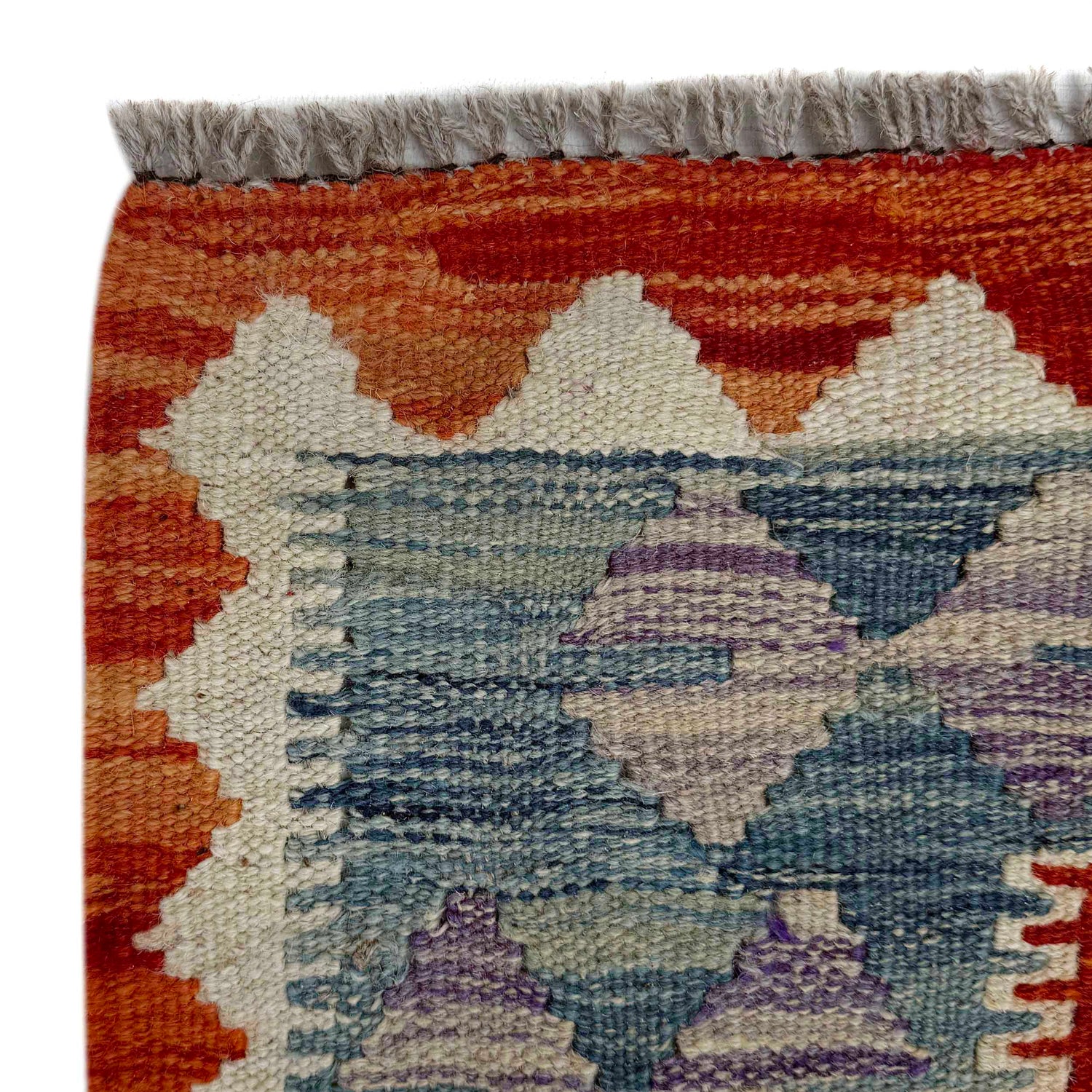 Handmade Vegetable Kelim Runner 2' 6" x 9' 4" ft / 77 x 284 cm - No. P37007