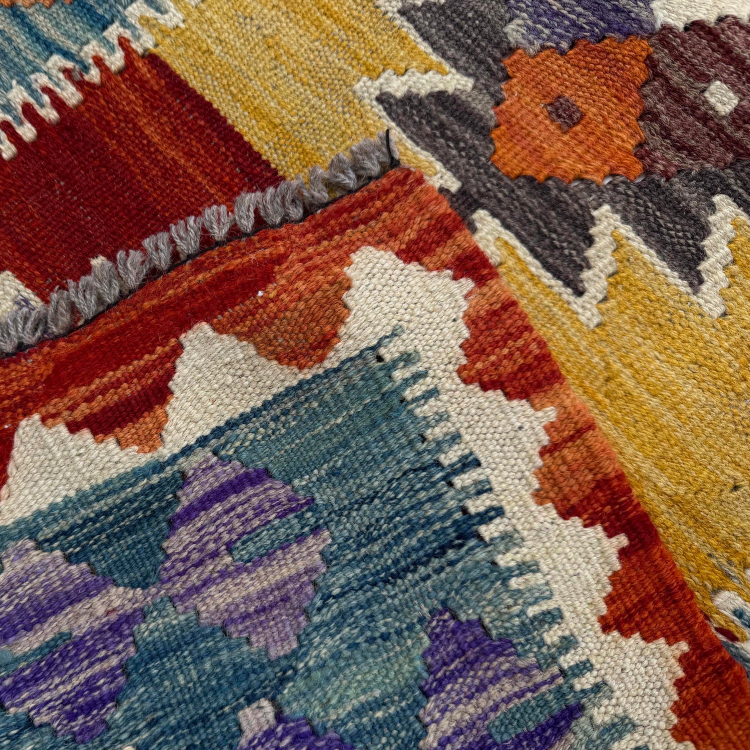 Handmade Vegetable Kelim Runner 2' 6" x 9' 4" ft / 77 x 284 cm - No. P37007