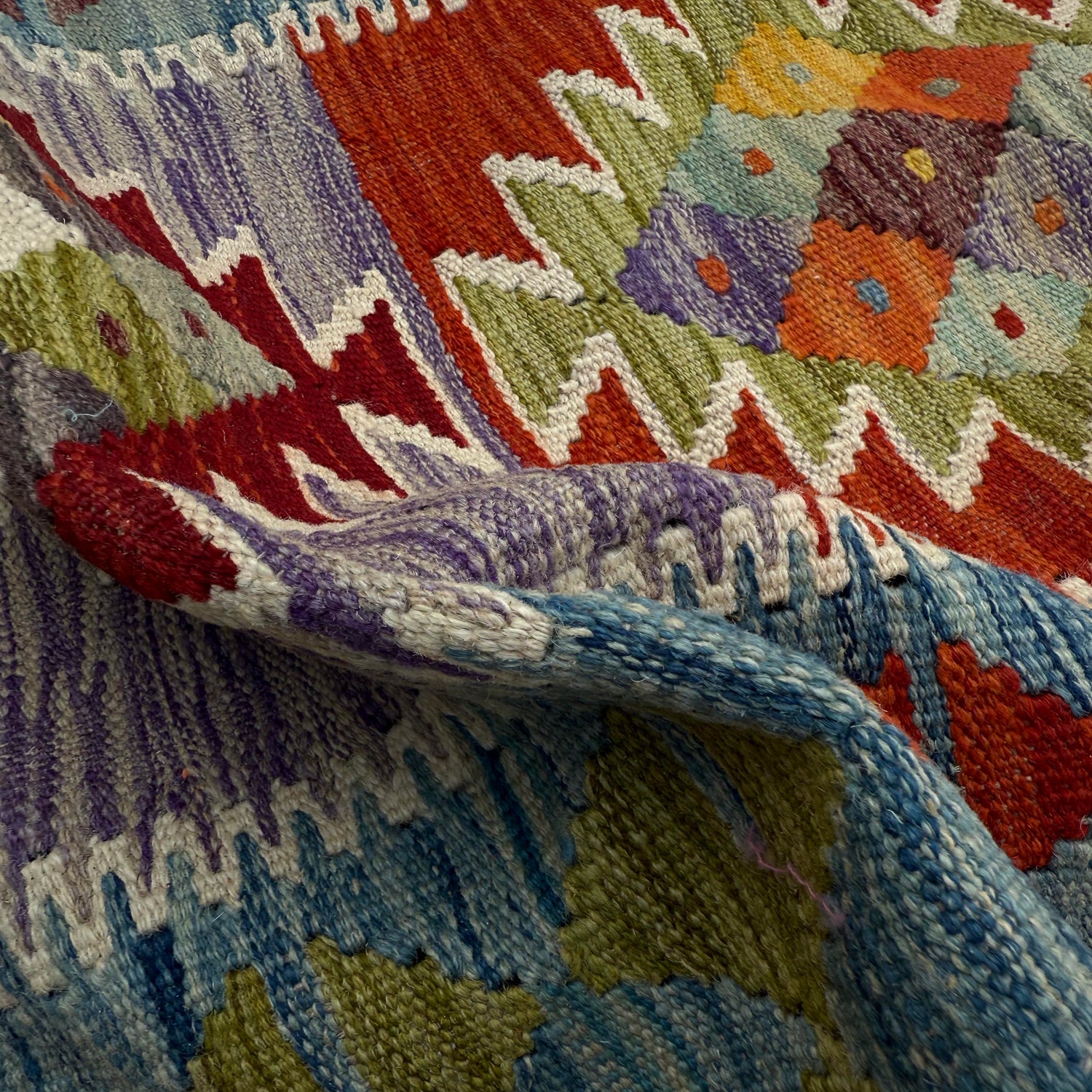 Handmade Vegetable Kelim Runner 2' 6" x 9' 4" ft / 77 x 284 cm - No. P37007