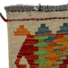 Multi Color ful Flat-Weave Wool Kilim Runner 2' 9" x 9' 7" ft / 84 x 292 cm - No. P37008