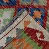 Multi Color ful Flat-Weave Wool Kilim Runner 2' 9" x 9' 7" ft / 84 x 292 cm - No. P37008