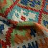 Multi Color ful Flat-Weave Wool Kilim Runner 2' 9" x 9' 7" ft / 84 x 292 cm - No. P37008