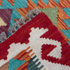 Multi Color ful Flat-Weave Wool Kilim Runner 2' 7" x 9' 6" ft / 79 x 290 cm - No. P37012
