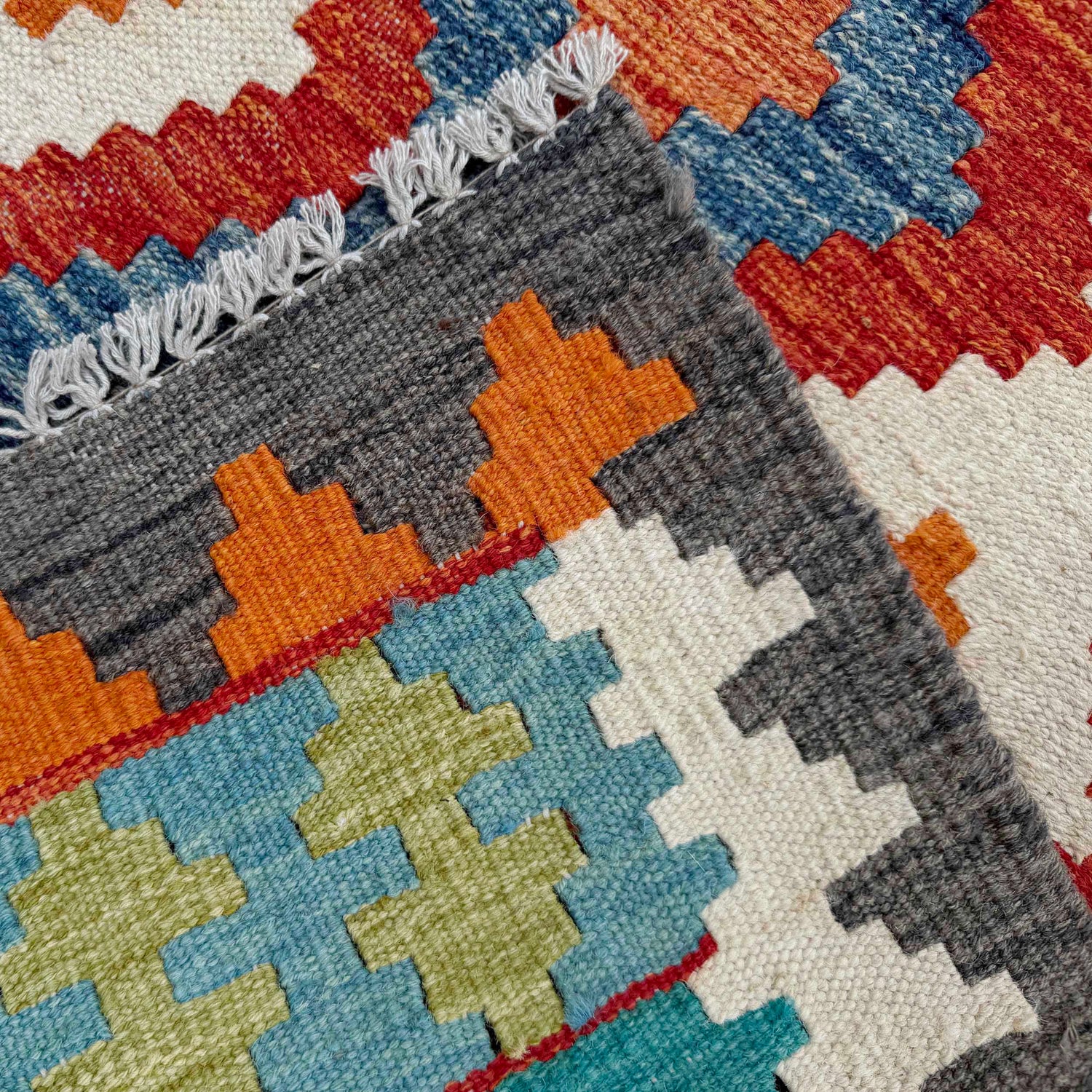 Handmade Vegetable Kilim Runner 2' 7" x 9' 9" ft / 80 x 296 cm - No. P37014
