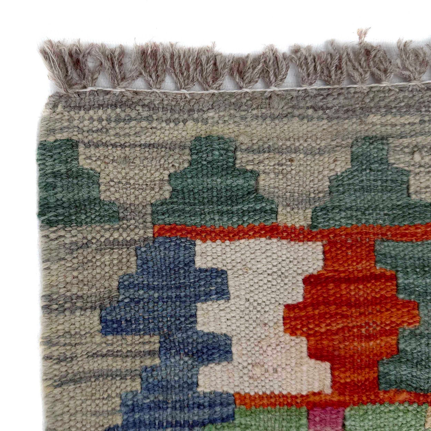 Handmade Vegetable Kelim Runner 2' 6" x 9' 10" ft / 77 x 299 cm - No. P37016