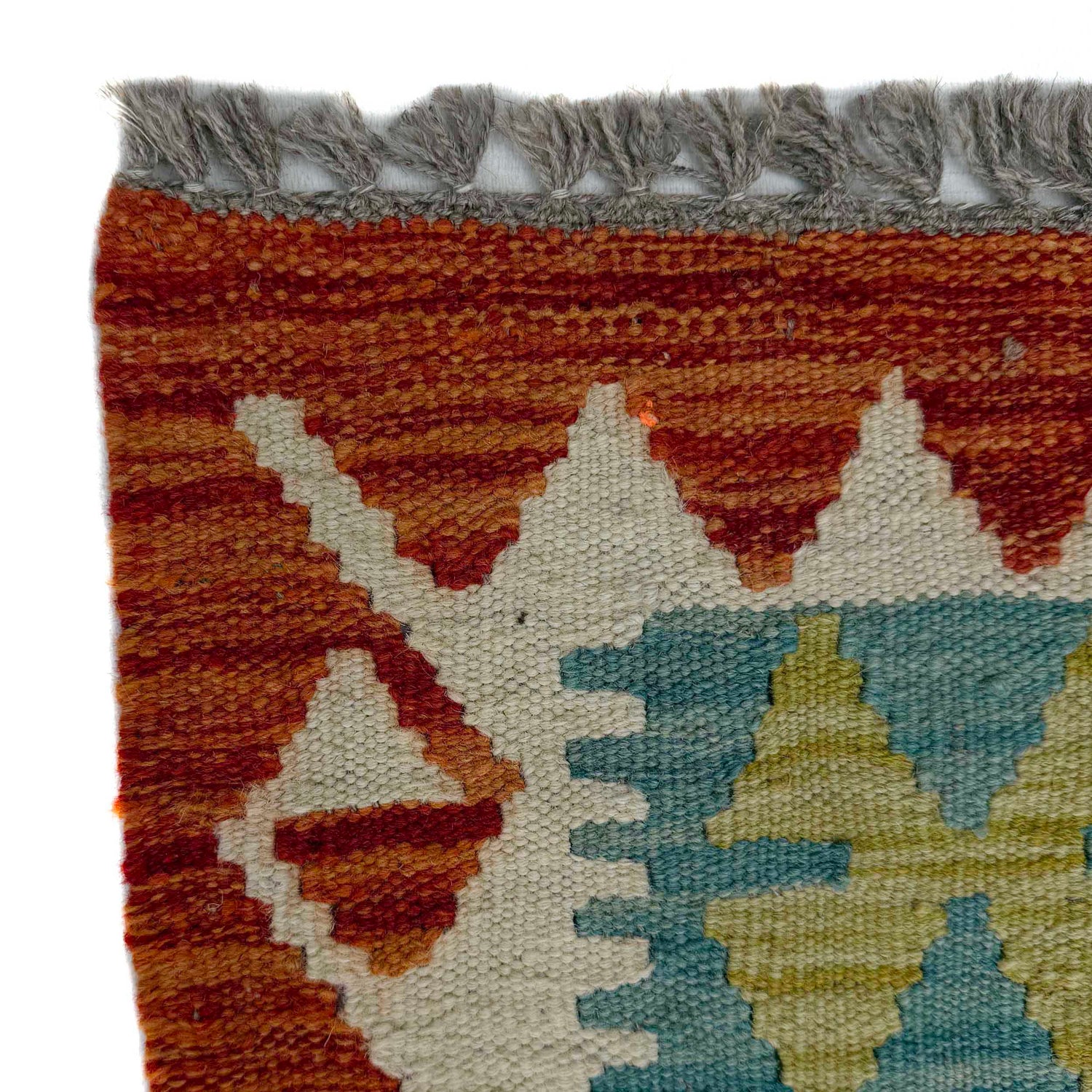 Hand Knotted Afghan Style Kilim Runner 2' 9" x 9' 8" ft / 83 x 294 cm - No. P37018