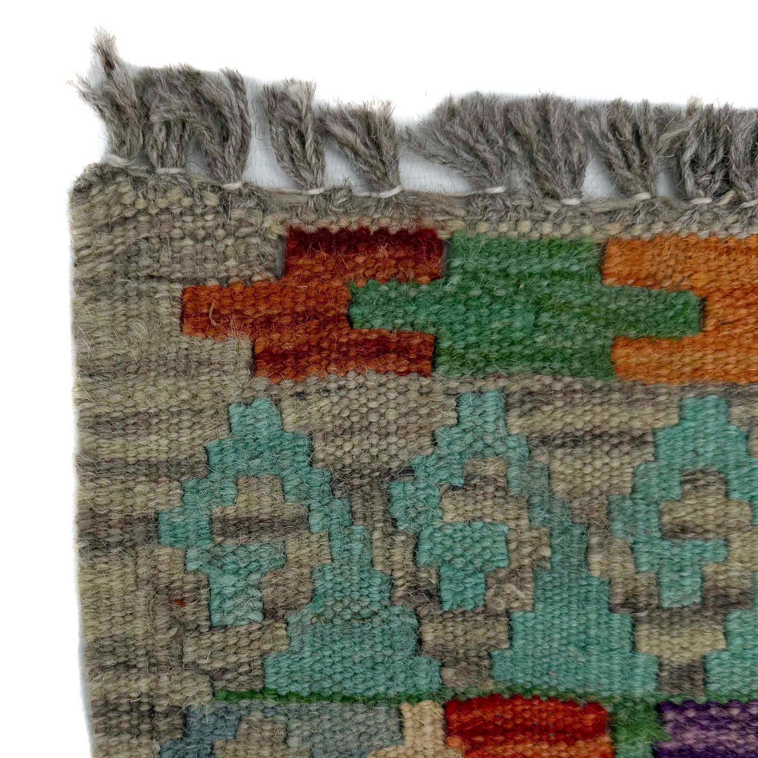 Hand Woven Wool Kelim Runner 2' 9" x 9' 11" ft / 83 x 303 cm - No. P37020