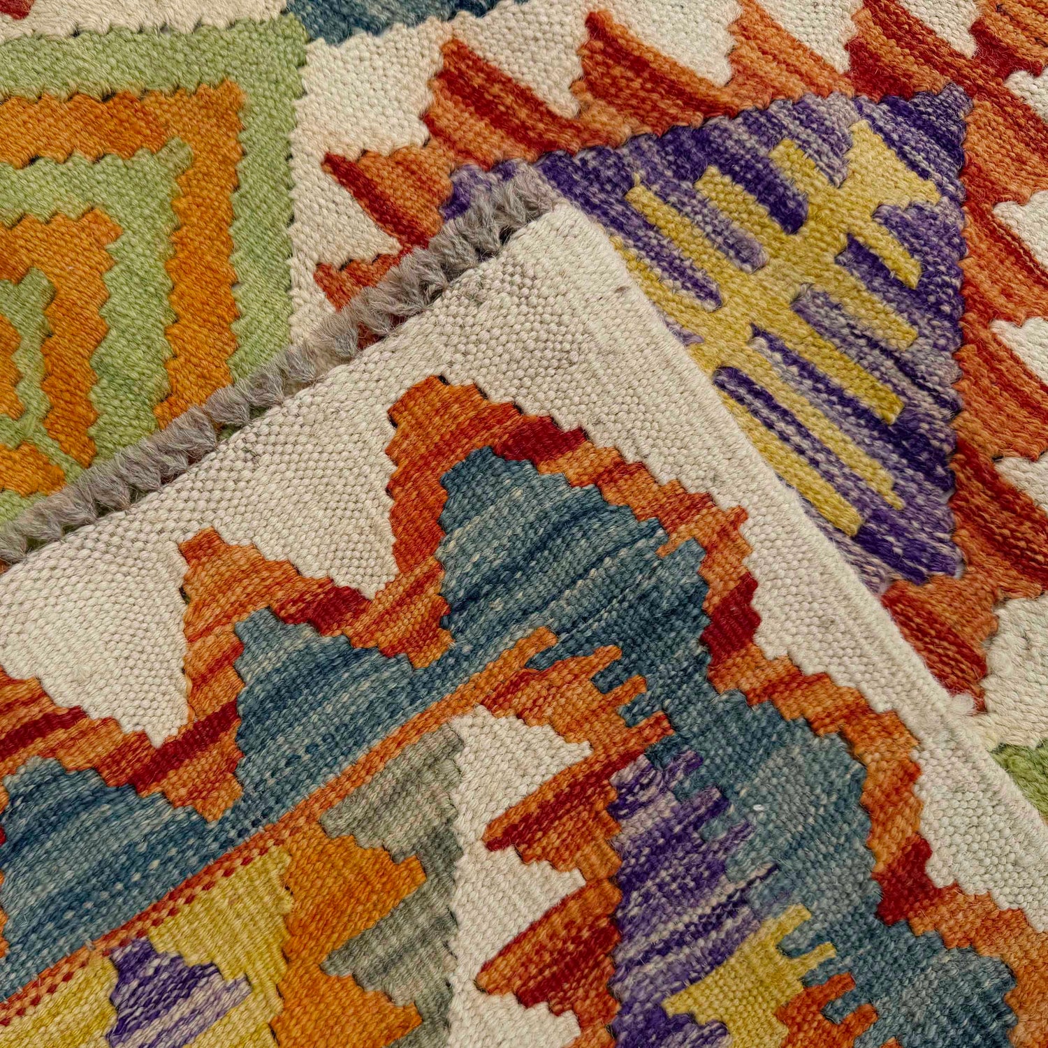 Hand Knotted Flatweave Kilim Runner 2' 9" x 10' 2" ft / 84 x 310 cm - No. P37024
