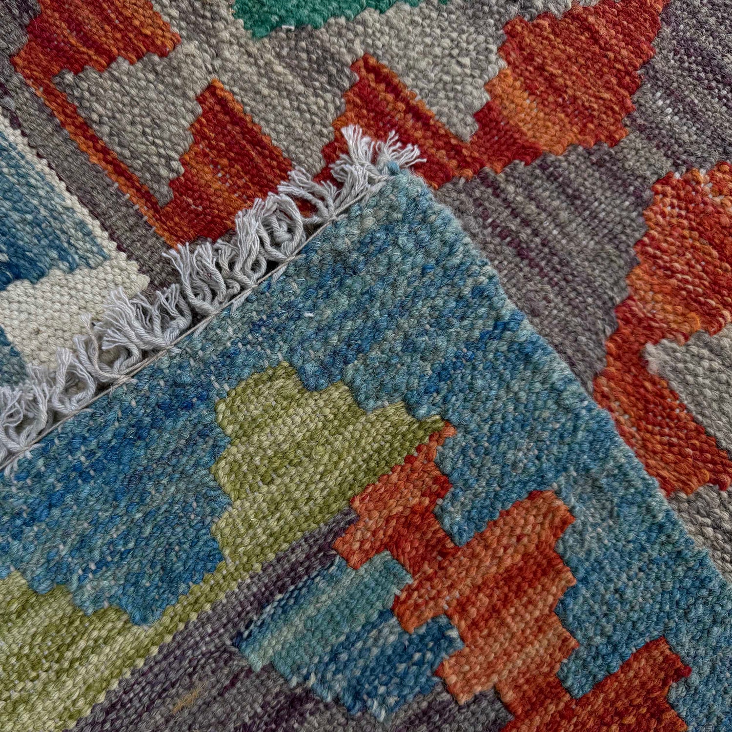 Handmade Vegetable Kelim Runner 2' 7" x 9' 4" ft / 79 x 285 cm - No. P37029