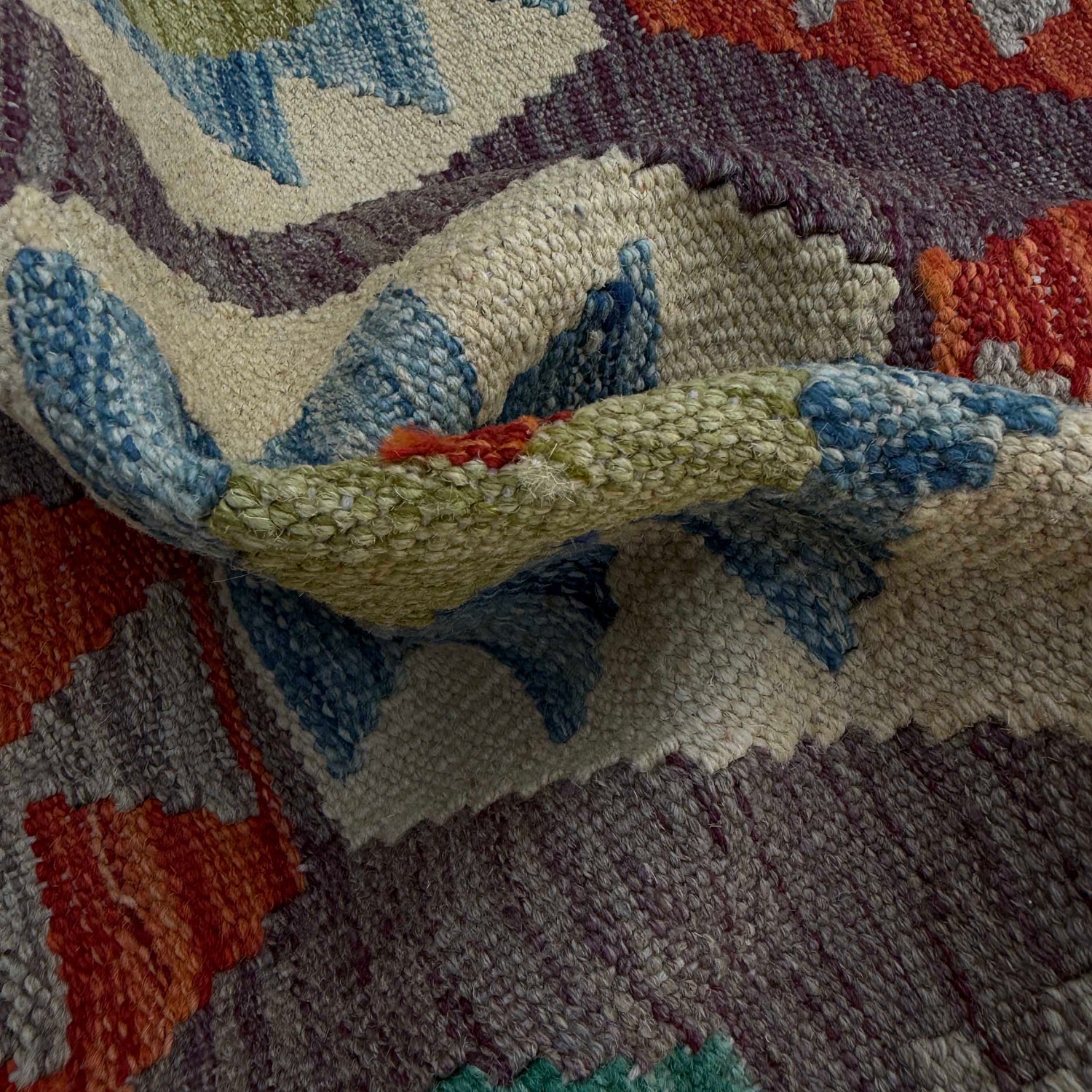 Handmade Vegetable Kelim Runner 2' 7" x 9' 4" ft / 79 x 285 cm - No. P37029